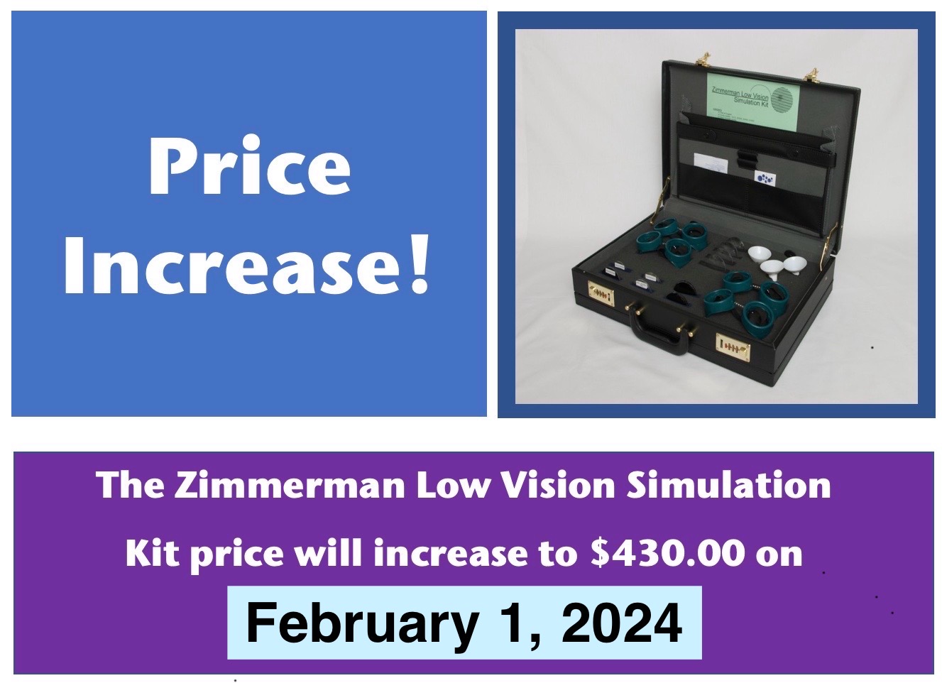 Price increase Feb 2024 to $435.